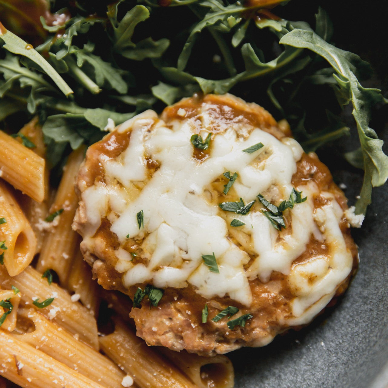 Pasta Burger Bowl